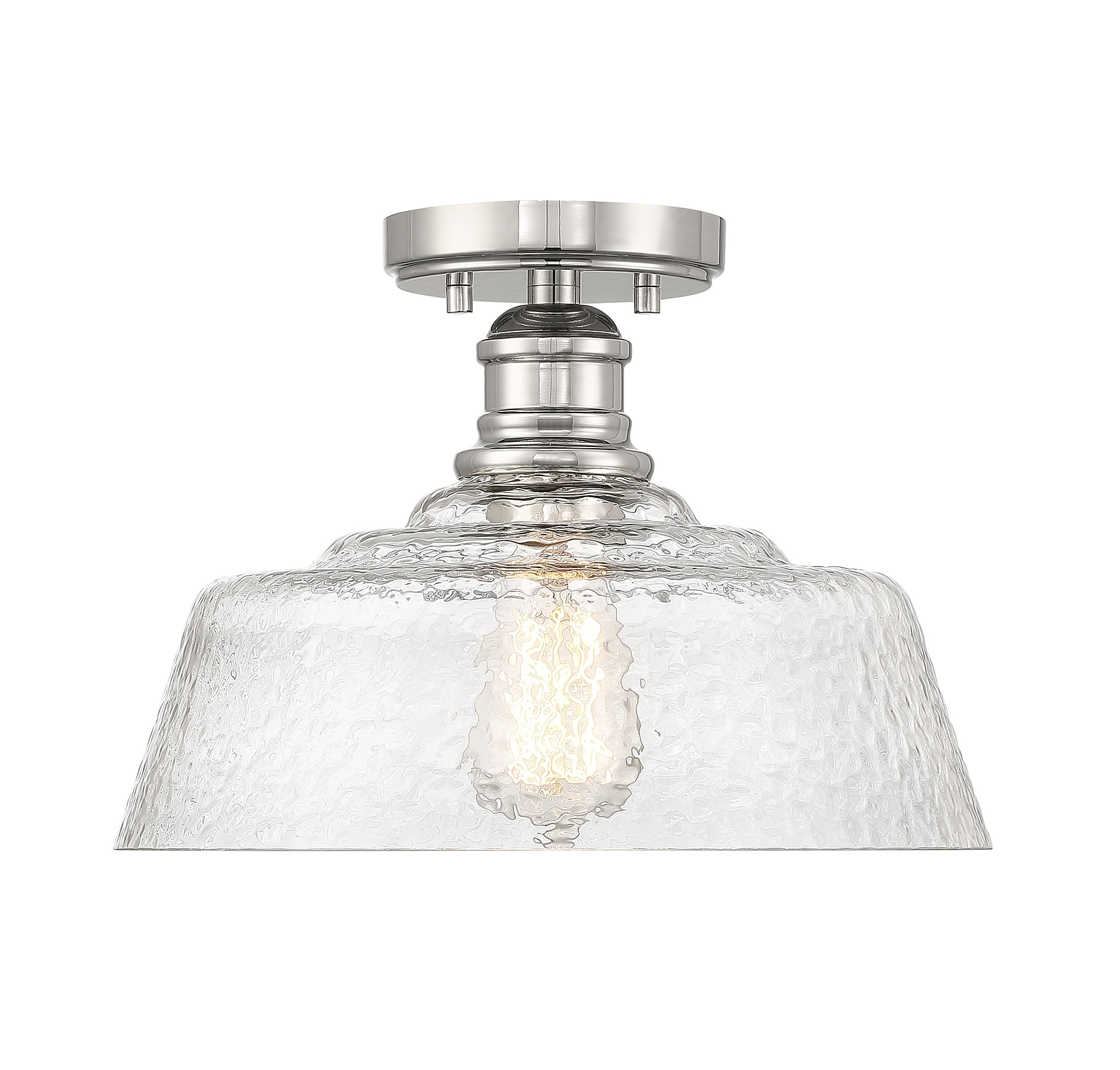Trade Winds Finn 1-Light Ceiling Light in Polished Nickel