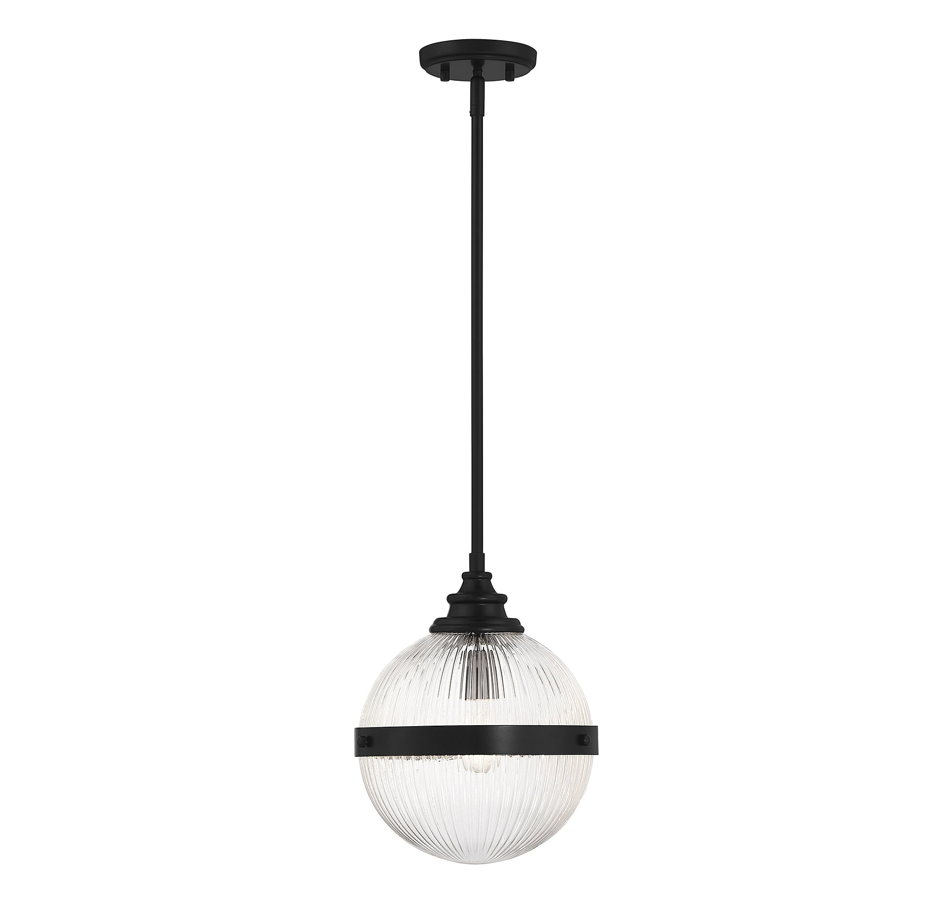 Trade Winds Lighting 1-Light Pendant Light In Matte Black
