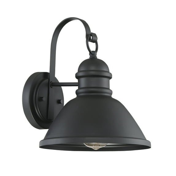 Trade Winds Lighting 1-Light Wall Sconce In Matte Black
