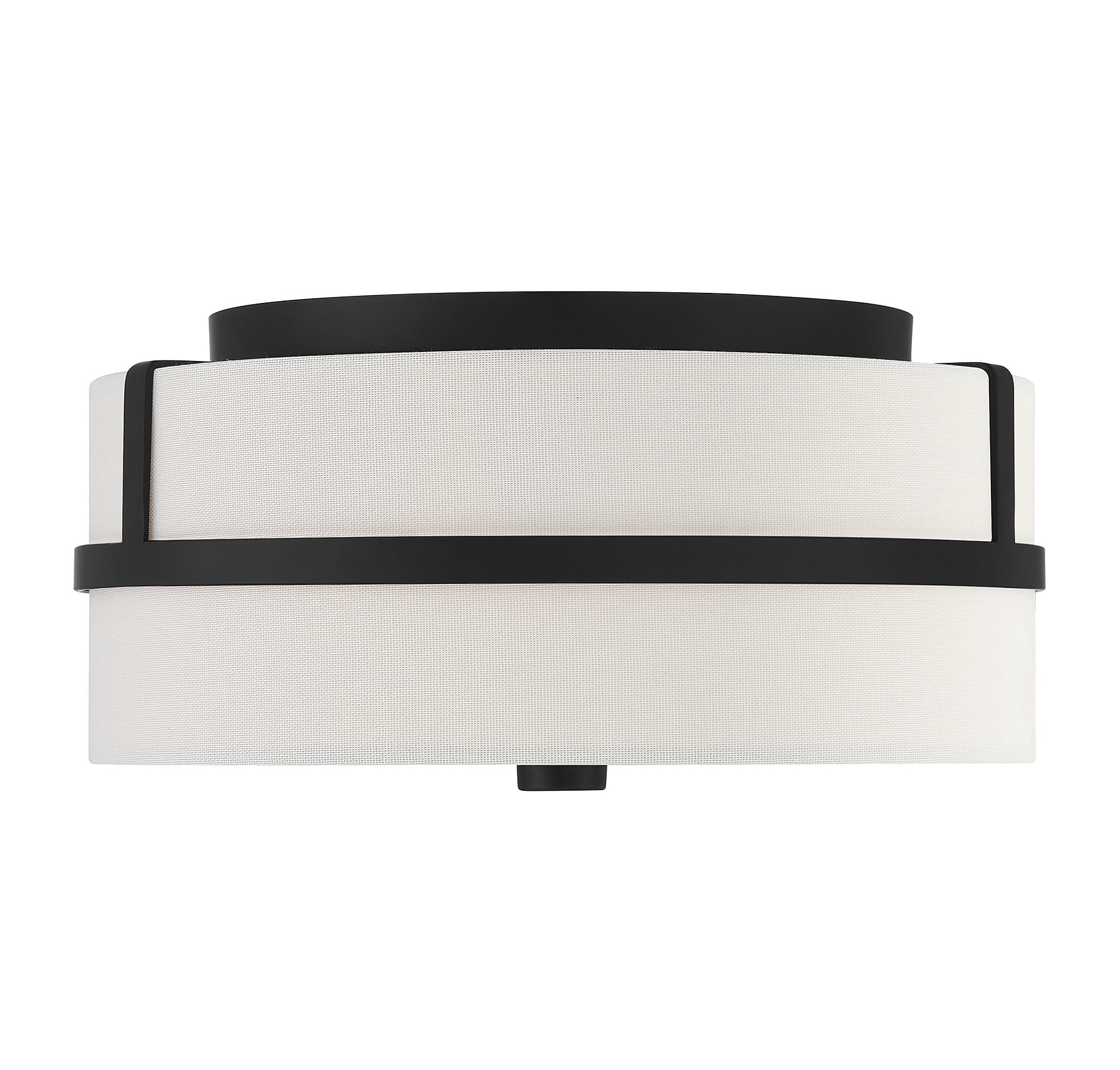Trade Winds Lighting 2-Light Ceiling Light In Matte Black