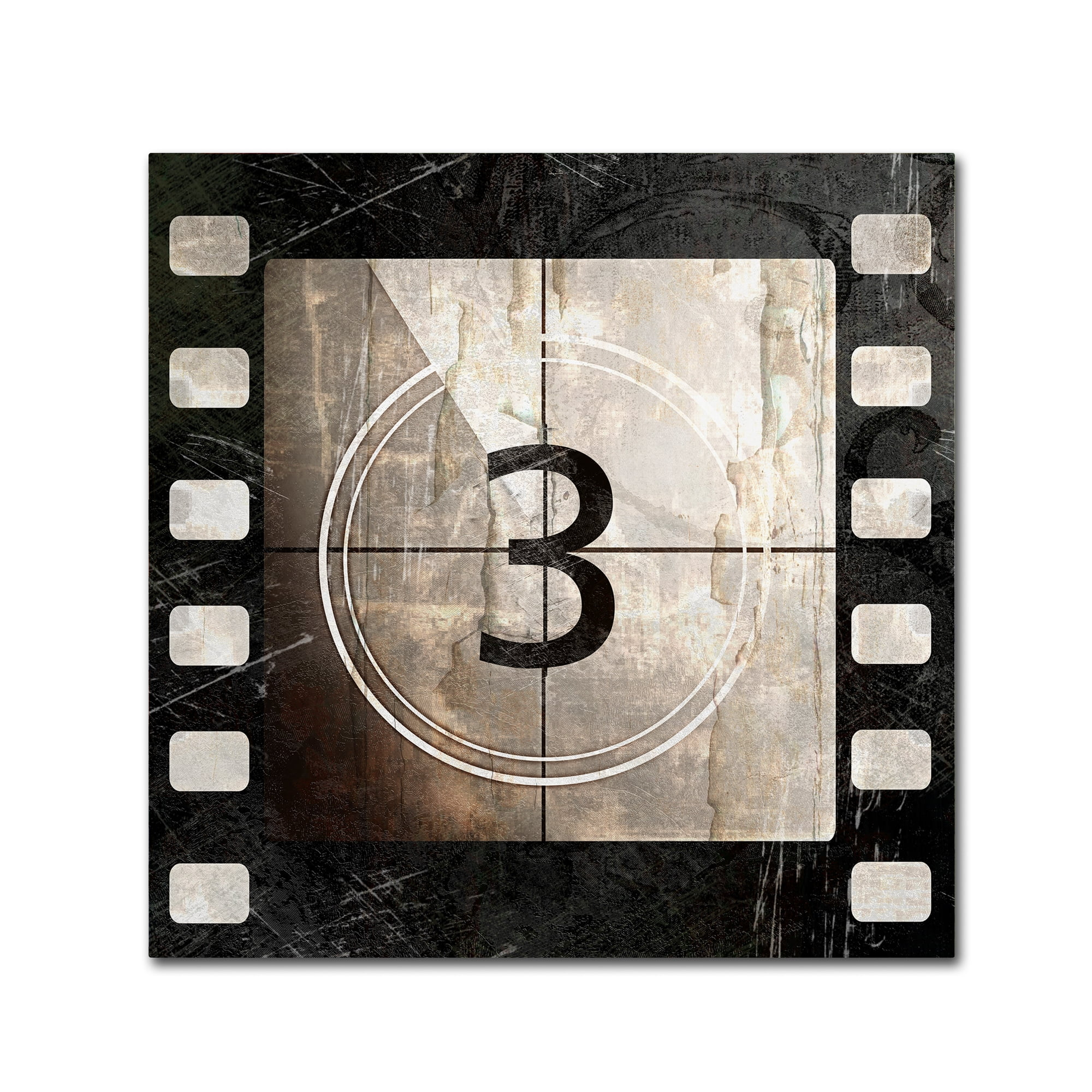 Trademark Fine Art 14x14 Vintage Canvas Wall Art 'Vintage Countdown III' by Color Bakery