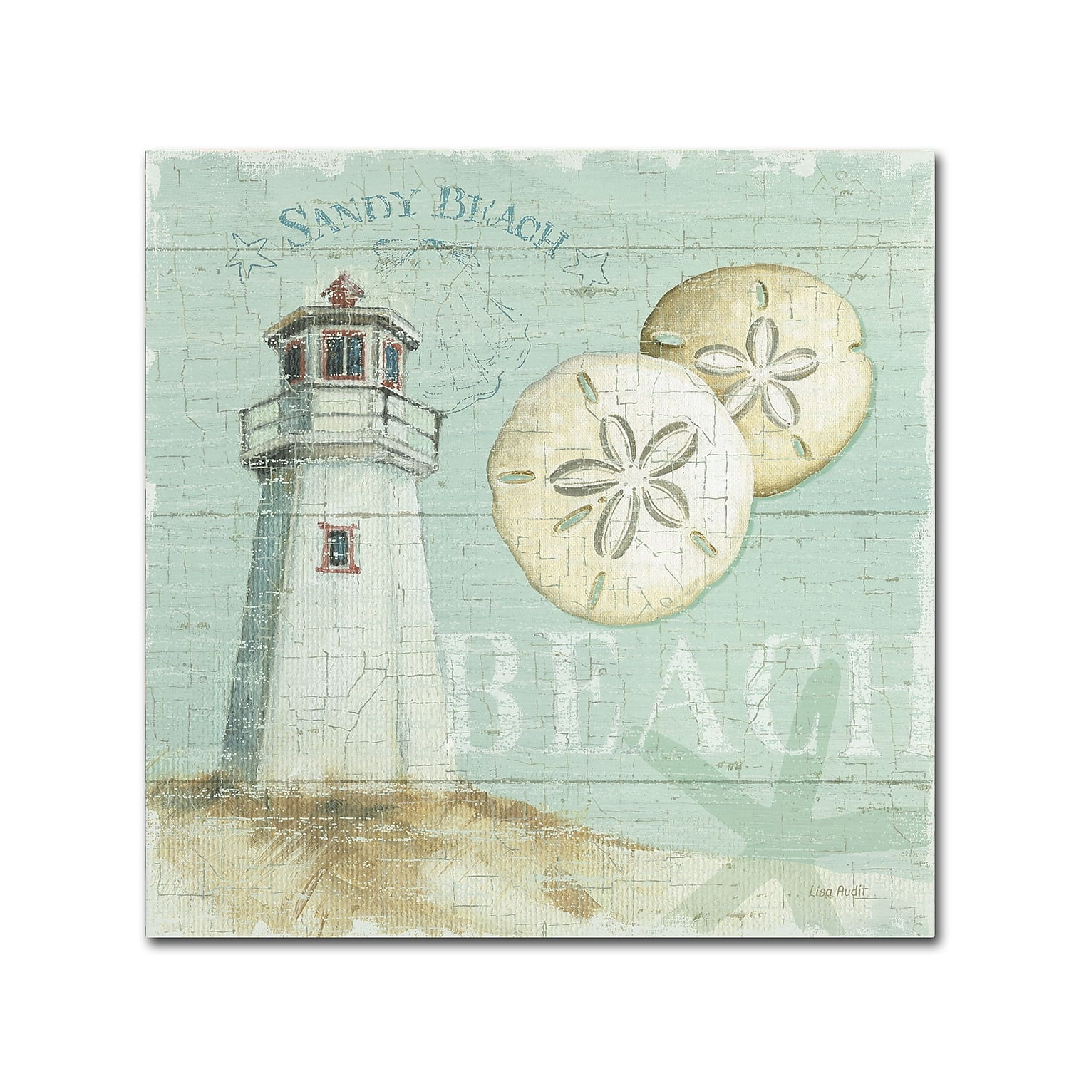 Trademark Fine Art "Beach House I" Canvas Art by Lisa Audit