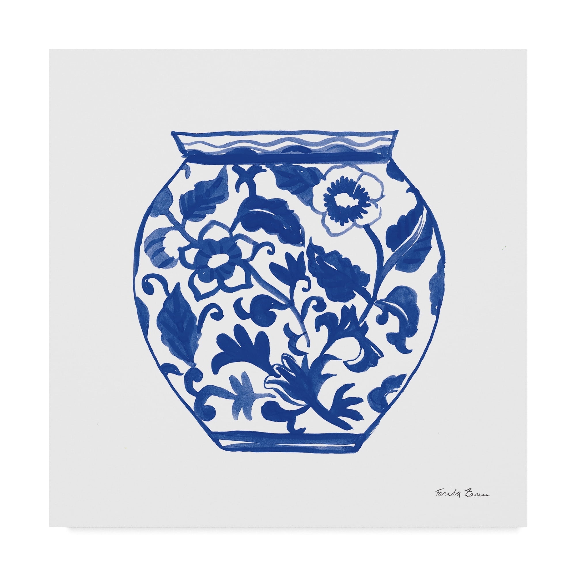 Trademark Fine Art 'Chinoiserie I' Canvas Art by Farida Zaman