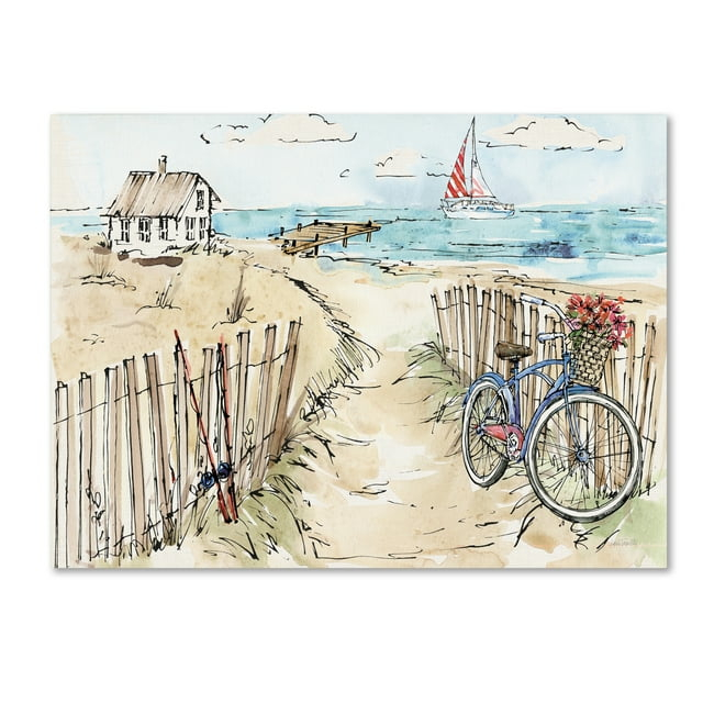 Trademark Fine Art 'Coastal Catch V' Canvas Art by Anne Tavoletti