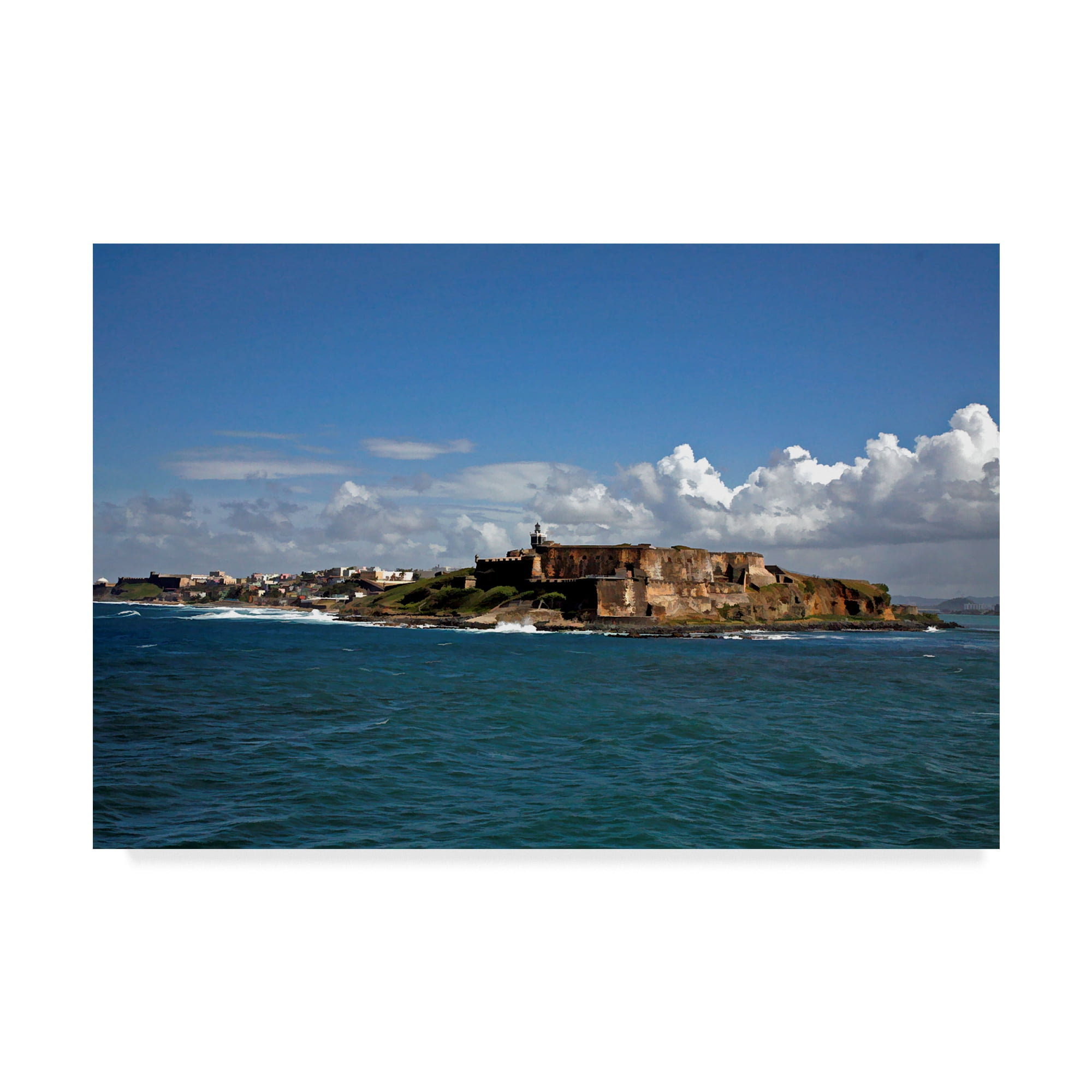Trademark Fine Art J.D. Mcfarlan " El Morro, San Juan Puerto Rico " by J.D. McFarlan