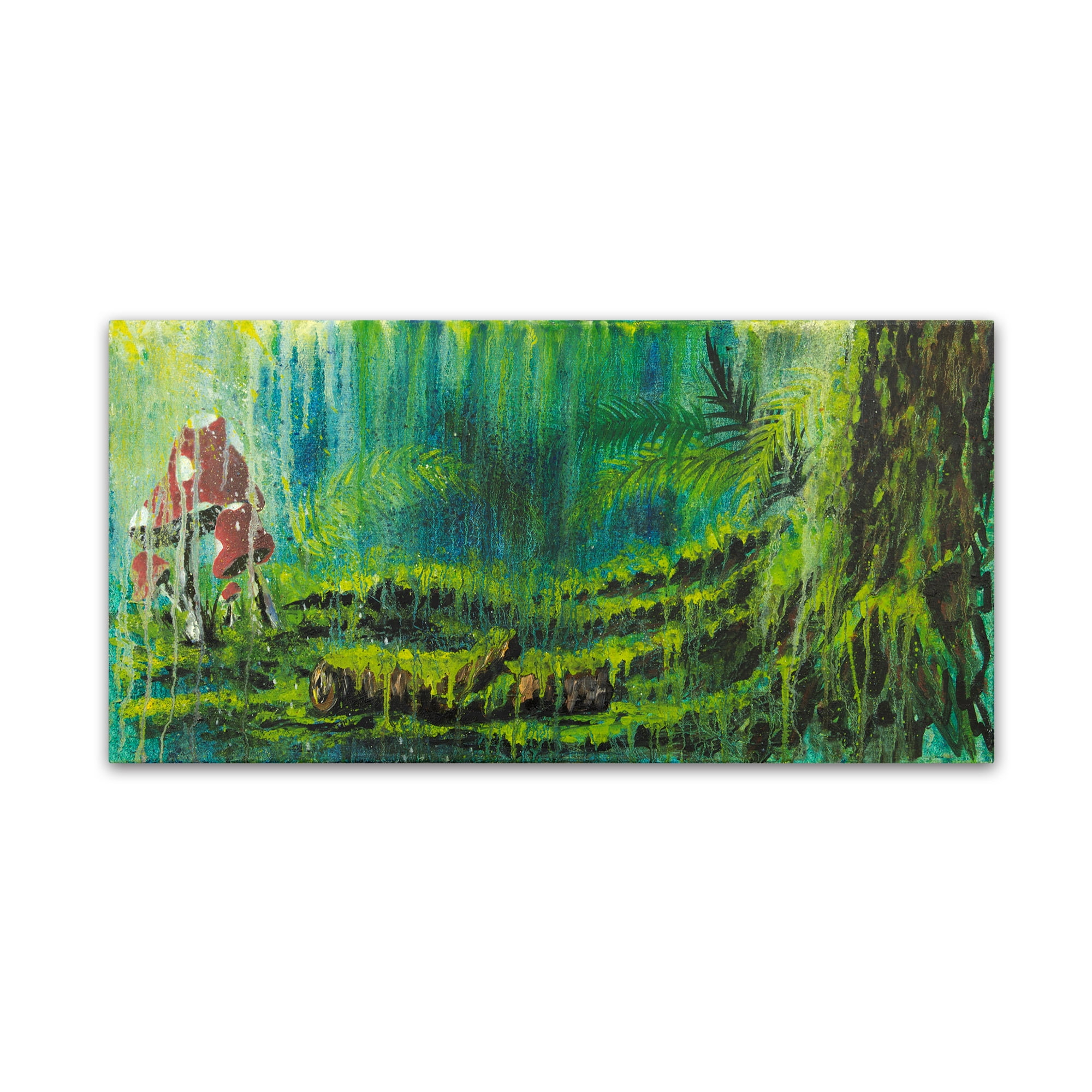 Trademark Fine Art 'Forest Mushrooms' Canvas Art by Michelle Faber