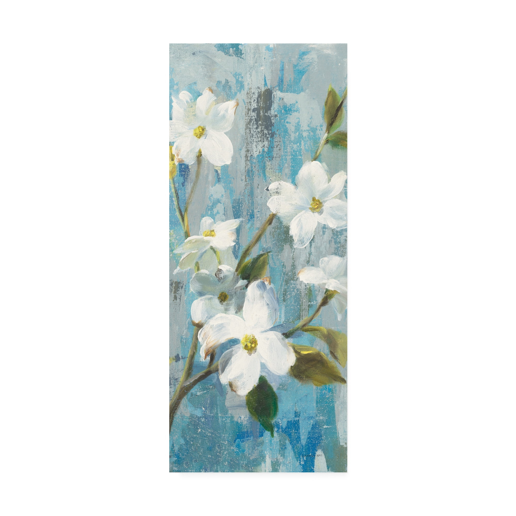 Trademark Fine Art 'Graceful Magnolia I Crop Painting' Canvas Art by Danhui Nai