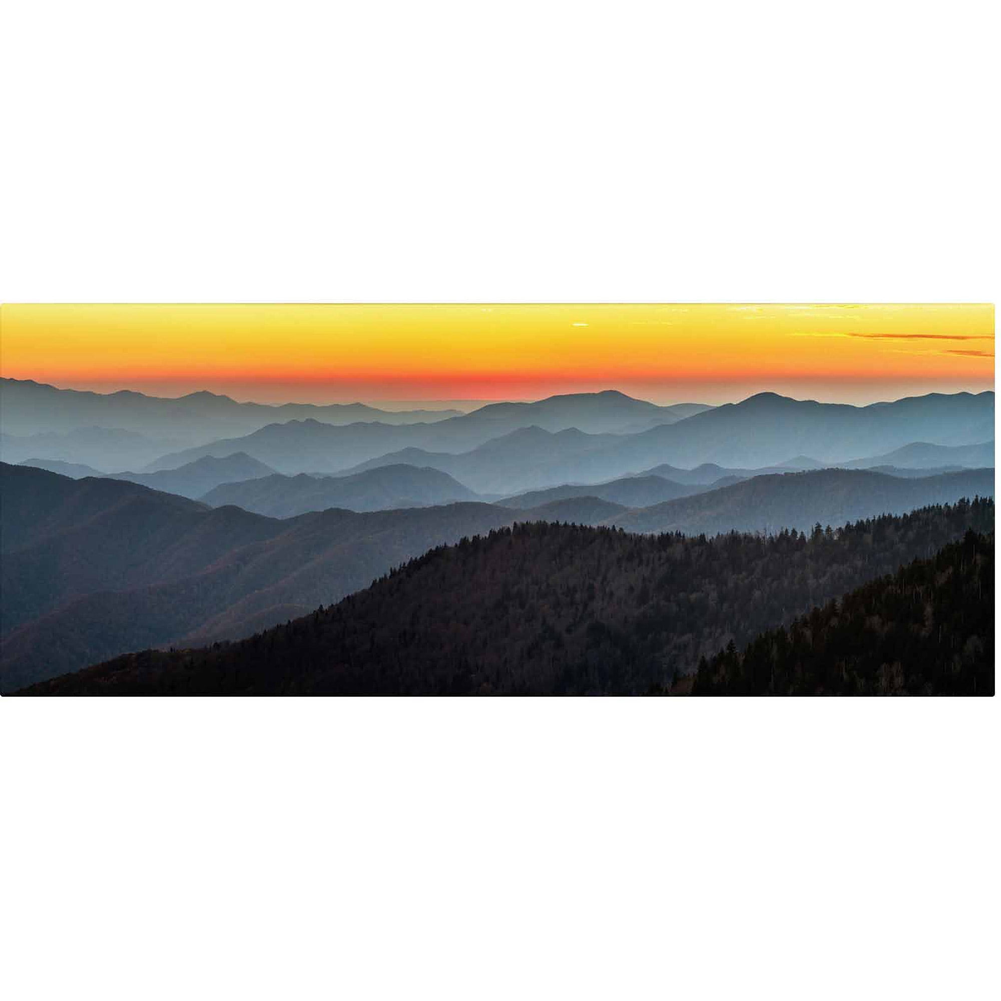 Trademark Fine Art "Great Smoky Sunset" Canvas Art by Pierre Leclerc