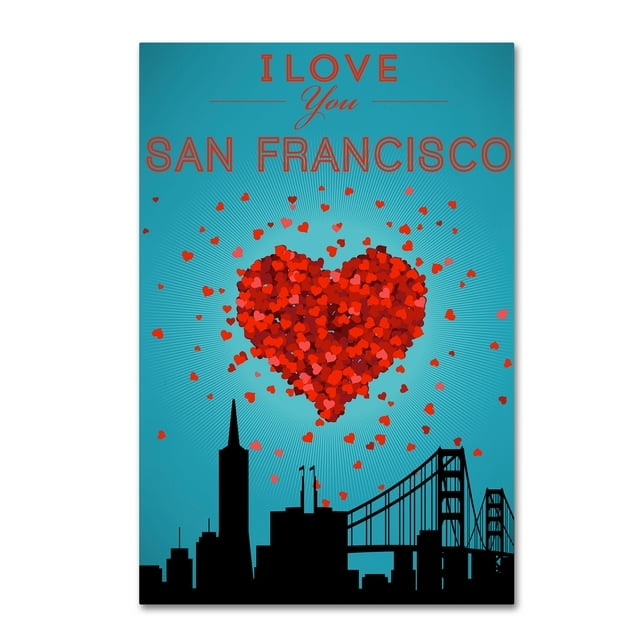 Trademark Fine Art 'Heart 1' Canvas Art by Lantern Press