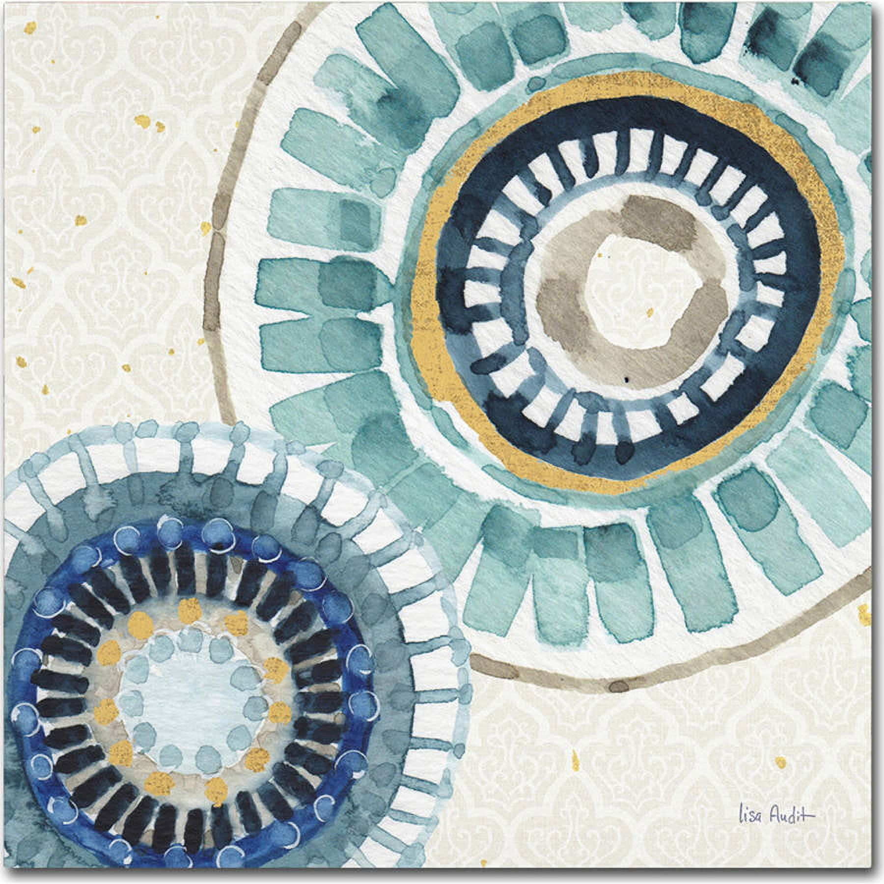 Trademark Fine Art "Indigold XV" Canvas Art by Lisa Audit