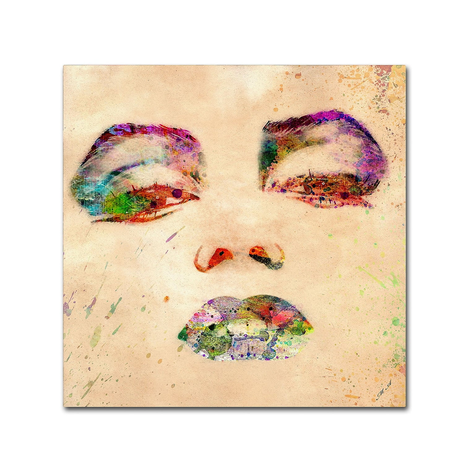 Trademark Fine Art "Marilyn Monroe" Canvas Art by Mark Ashkenazi