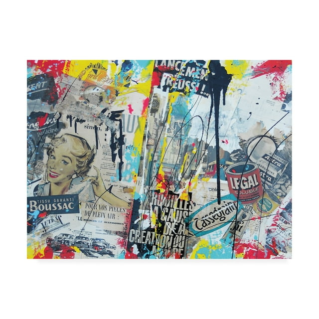 Trademark Fine Art 'Modern Graffiti' Canvas Art by David Drioton