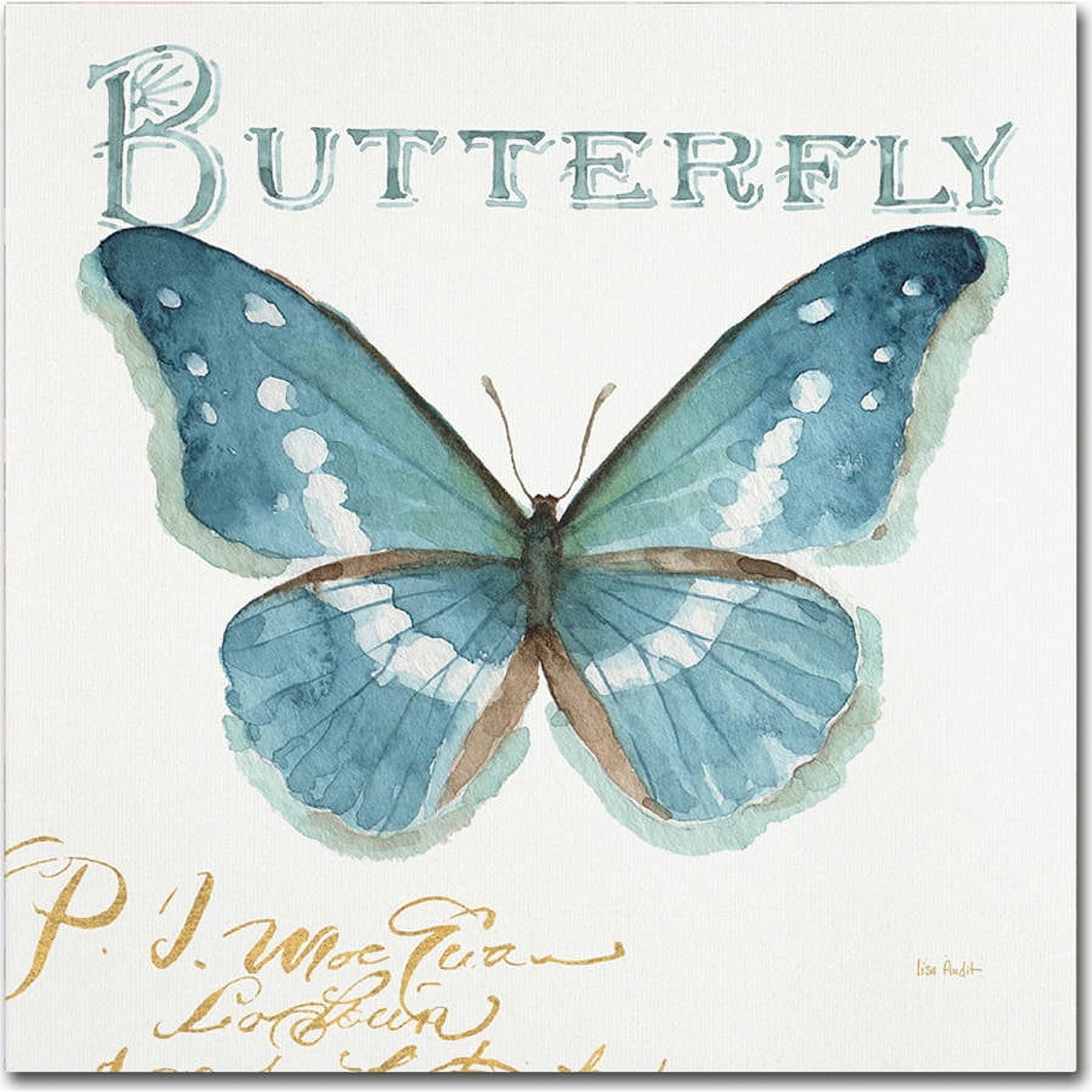 Trademark Fine Art "My Greenhouse Butterflies II" Canvas Art by Lisa Audit