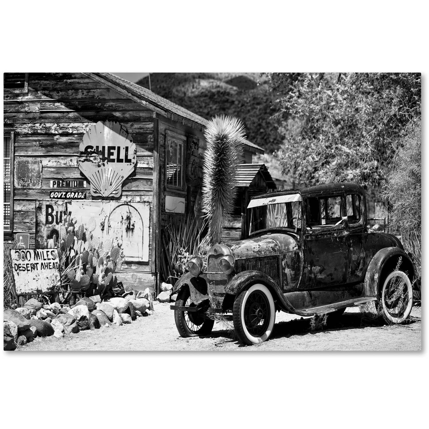Trademark Fine Art "Old Car" Canvas Art by Philippe Hugonnard