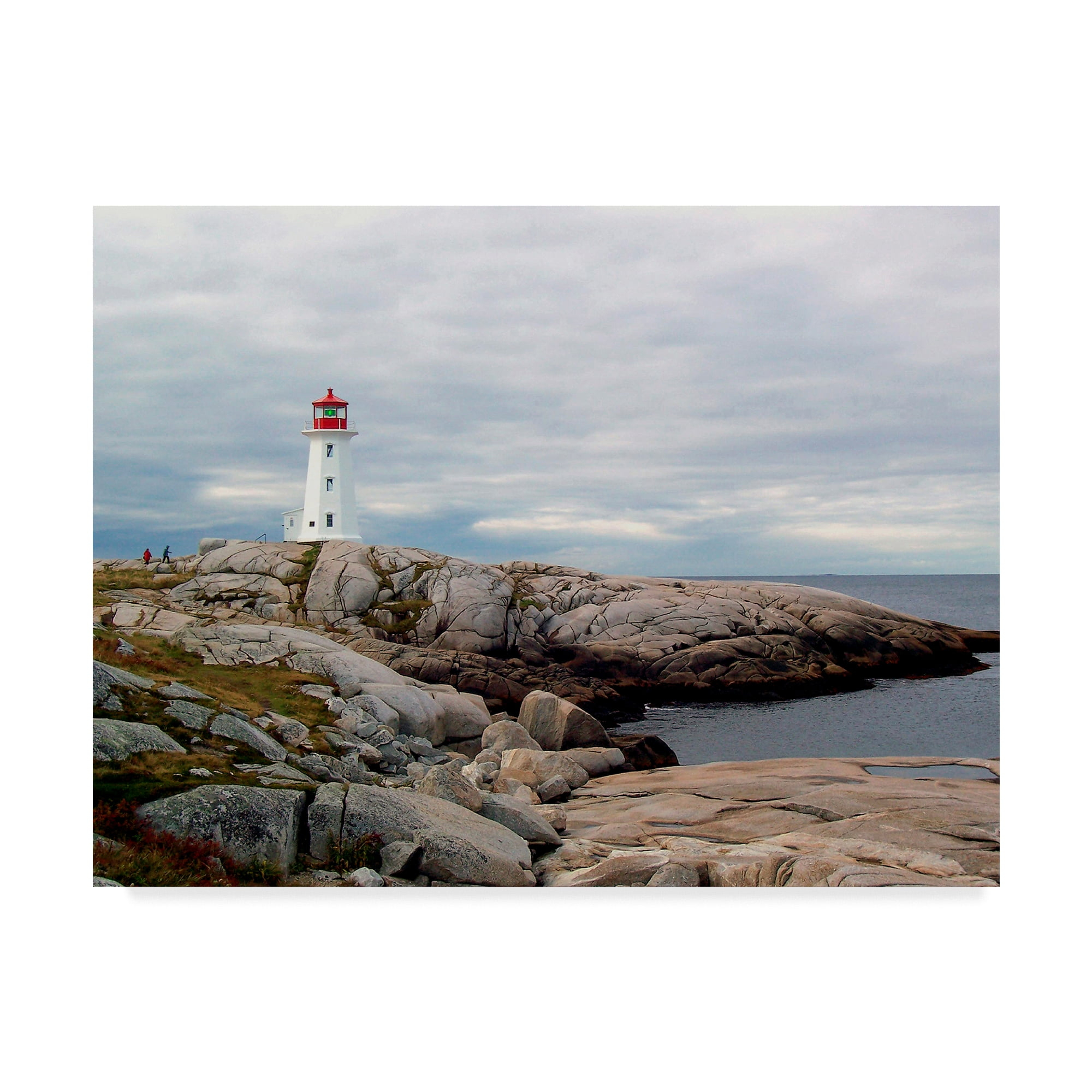 Trademark Fine Art 'Peggys Cove Lighthouse' Canvas Art by J.D. Mcfarlan