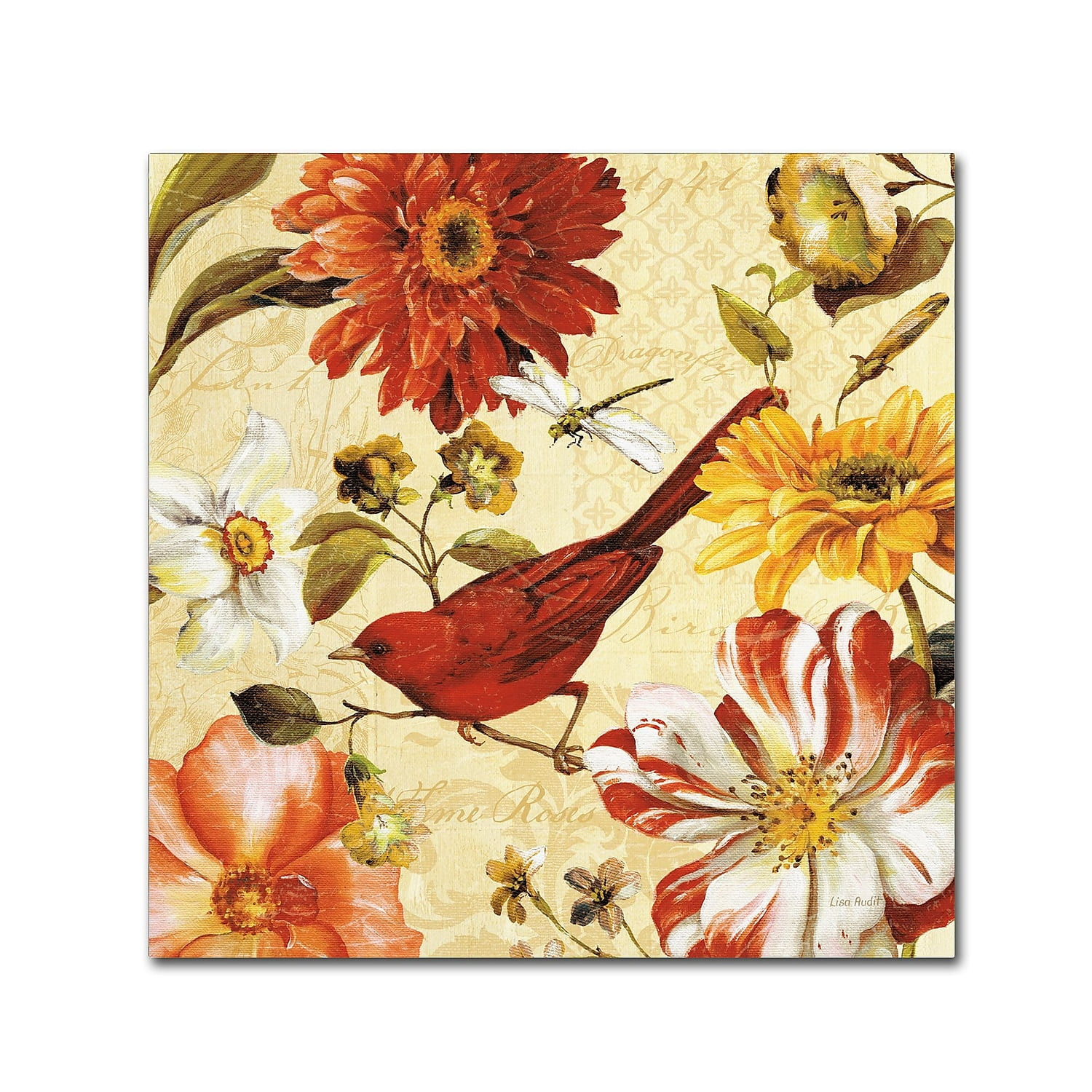 Trademark Fine Art "Rainbow Garden Spice III" Canvas Art by Lisa Audit