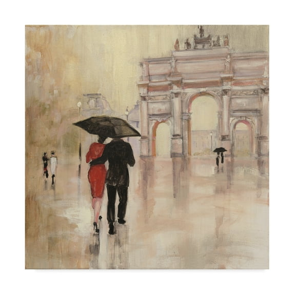 Trademark Fine Art 'Romantic Paris II' Canvas Art by Julia Purinton