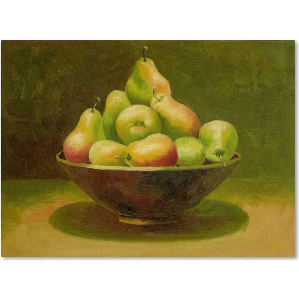 Trademark Fine Art "Still Life with Pears" Canvas Art by Rio