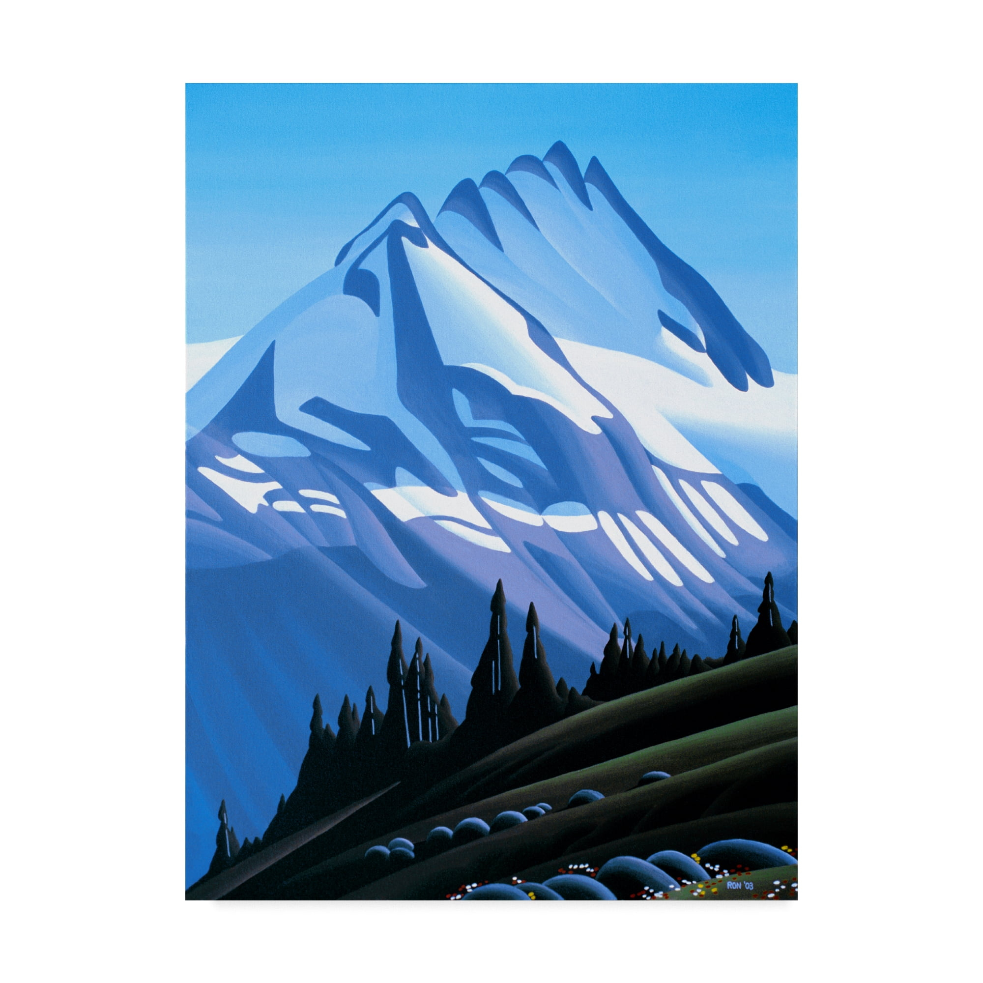 Trademark Fine Art 'The Mountain' Canvas Art by Ron Parker