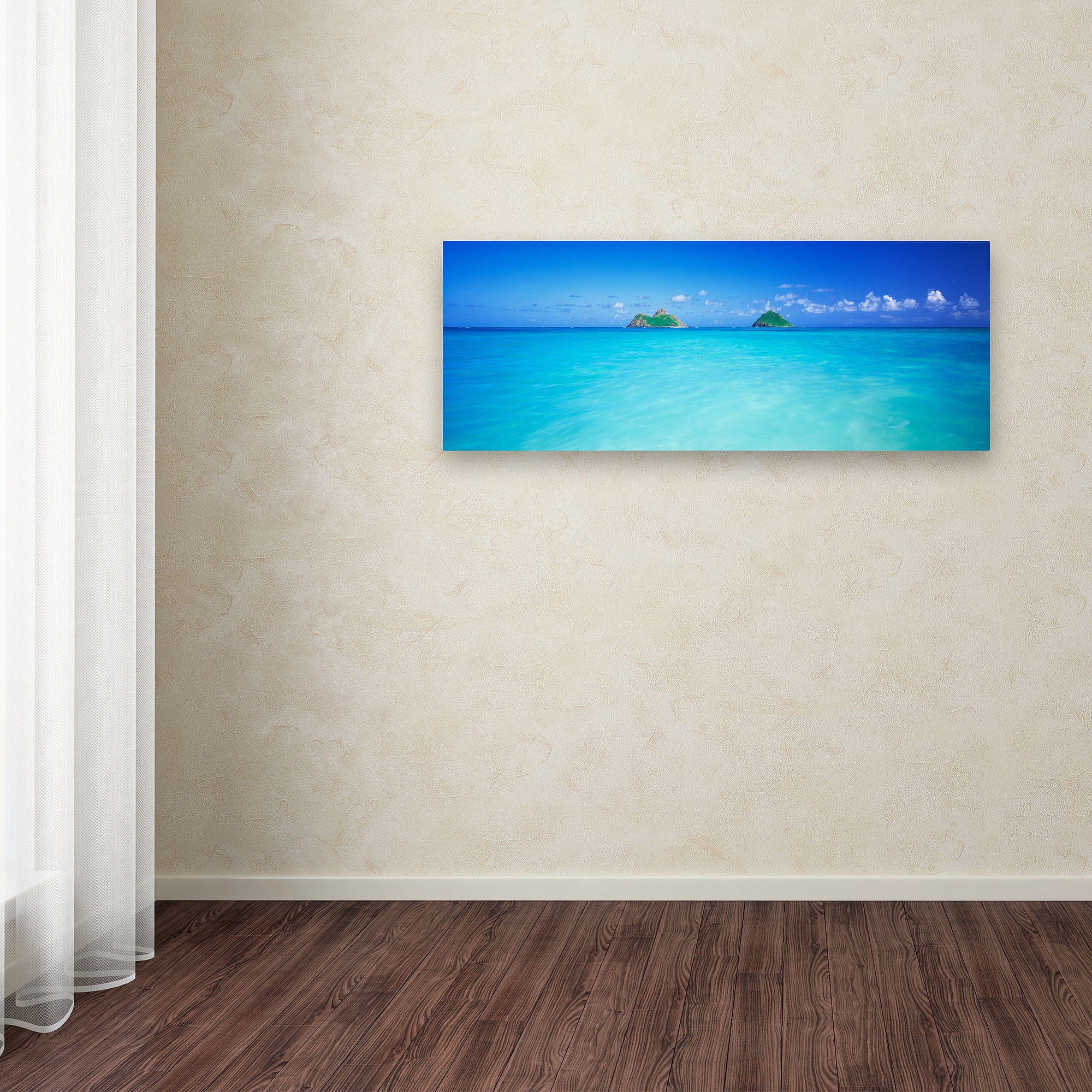 Trademark Fine Art "Twin Islands-Oahu" Canvas Art by David Evans