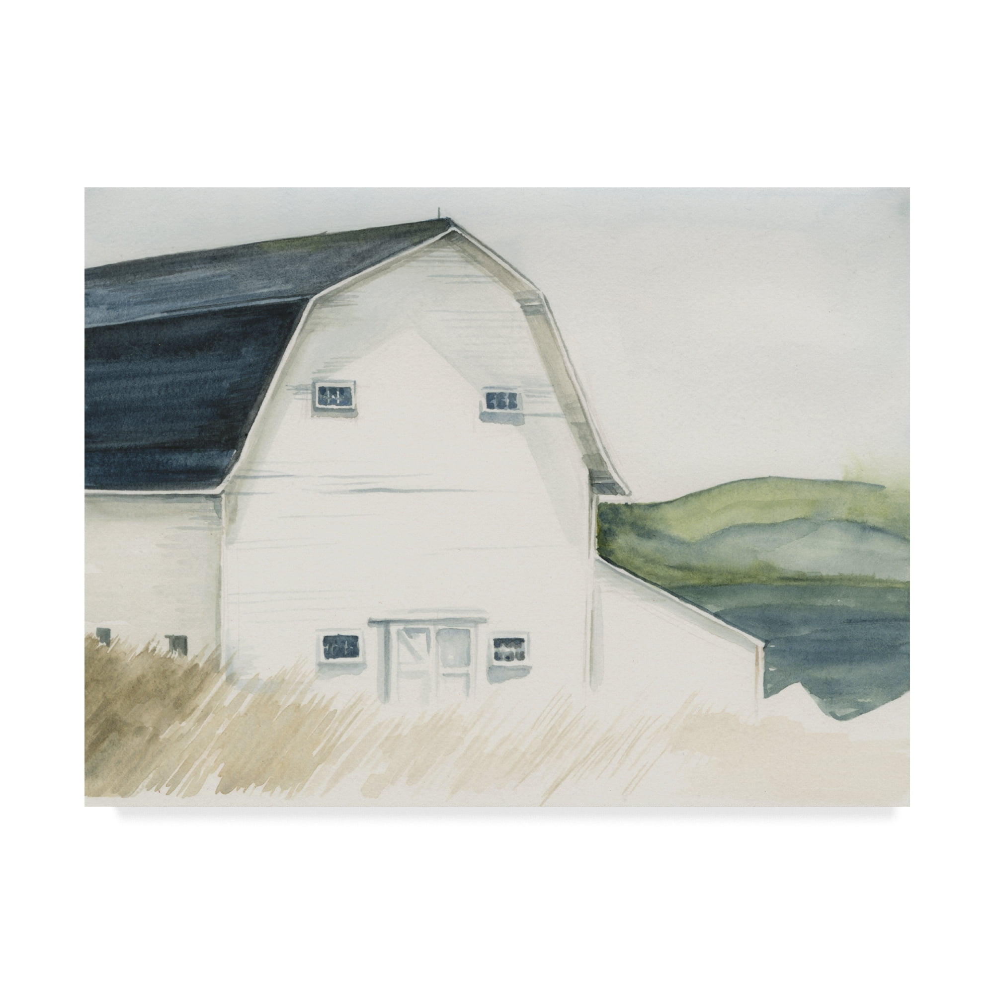 Trademark Fine Art 'Watercolor Barn IV' Canvas Art by Jennifer Paxton Parker