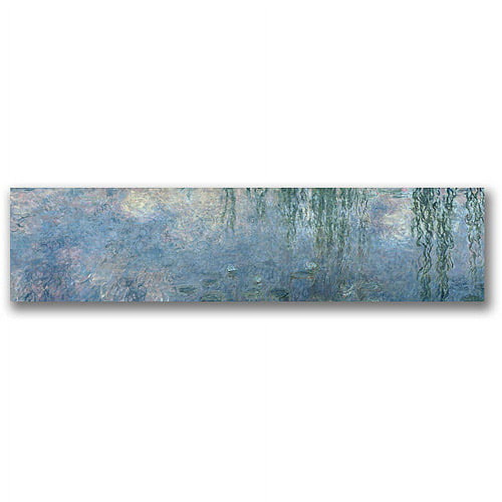 Trademark Fine Art Waterlillies "Morning" Canvas Wall Art by Claude Monet