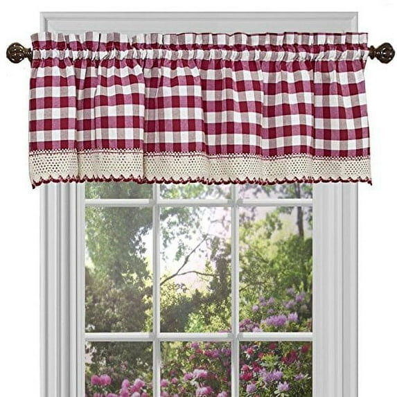 Classic Buffalo Check Curtain Valance - Achim
