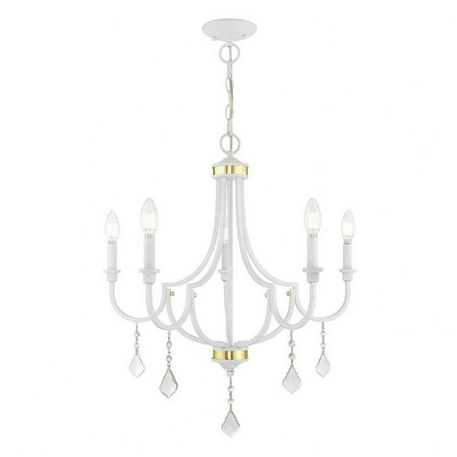 Livex Lighting Glendale 5 - Light Chandelier in  White