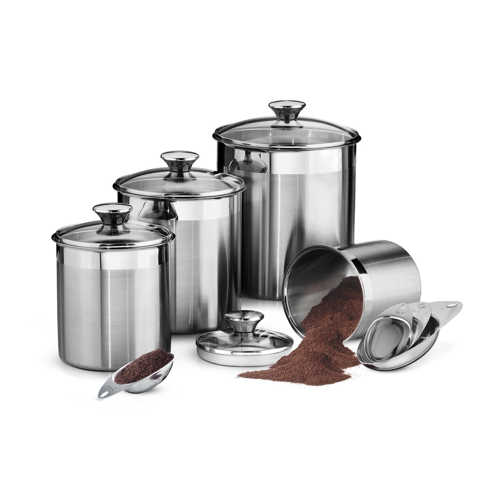 Tramontina Gourmet 8 Piece Canister and Scoops Set