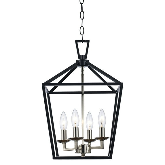 Trans Globe Lighting 10264 Lacey 4 Light 12" Wide Pendant - Black