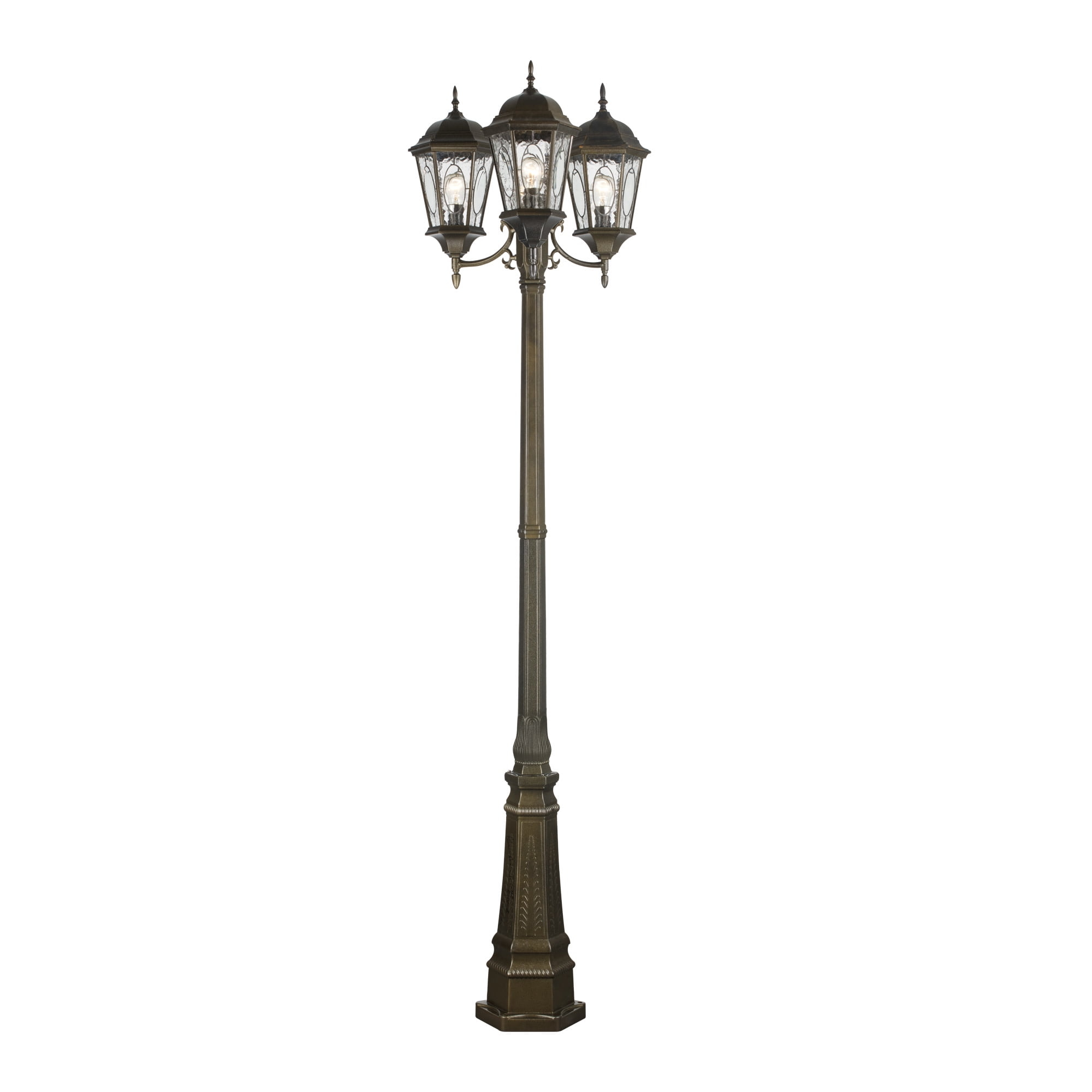 Trans Globe Lighting 4719 Three Light Up Lighting Outdoor Post Light From The Outdoor