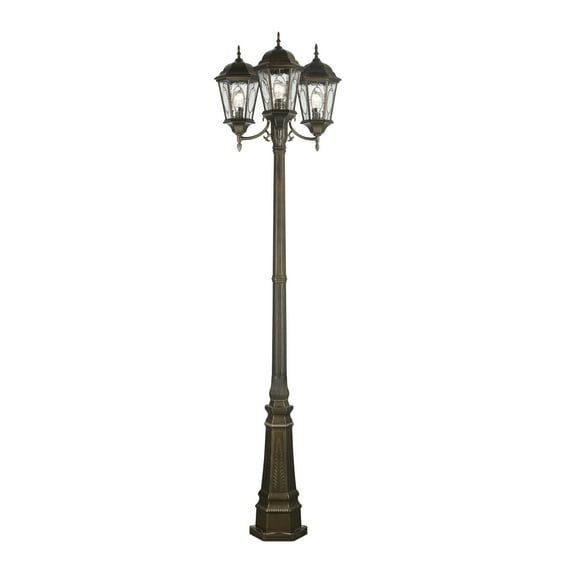 Trans Globe Lighting 4719 Three Light Up Lighting Outdoor Post Light From The Outdoor