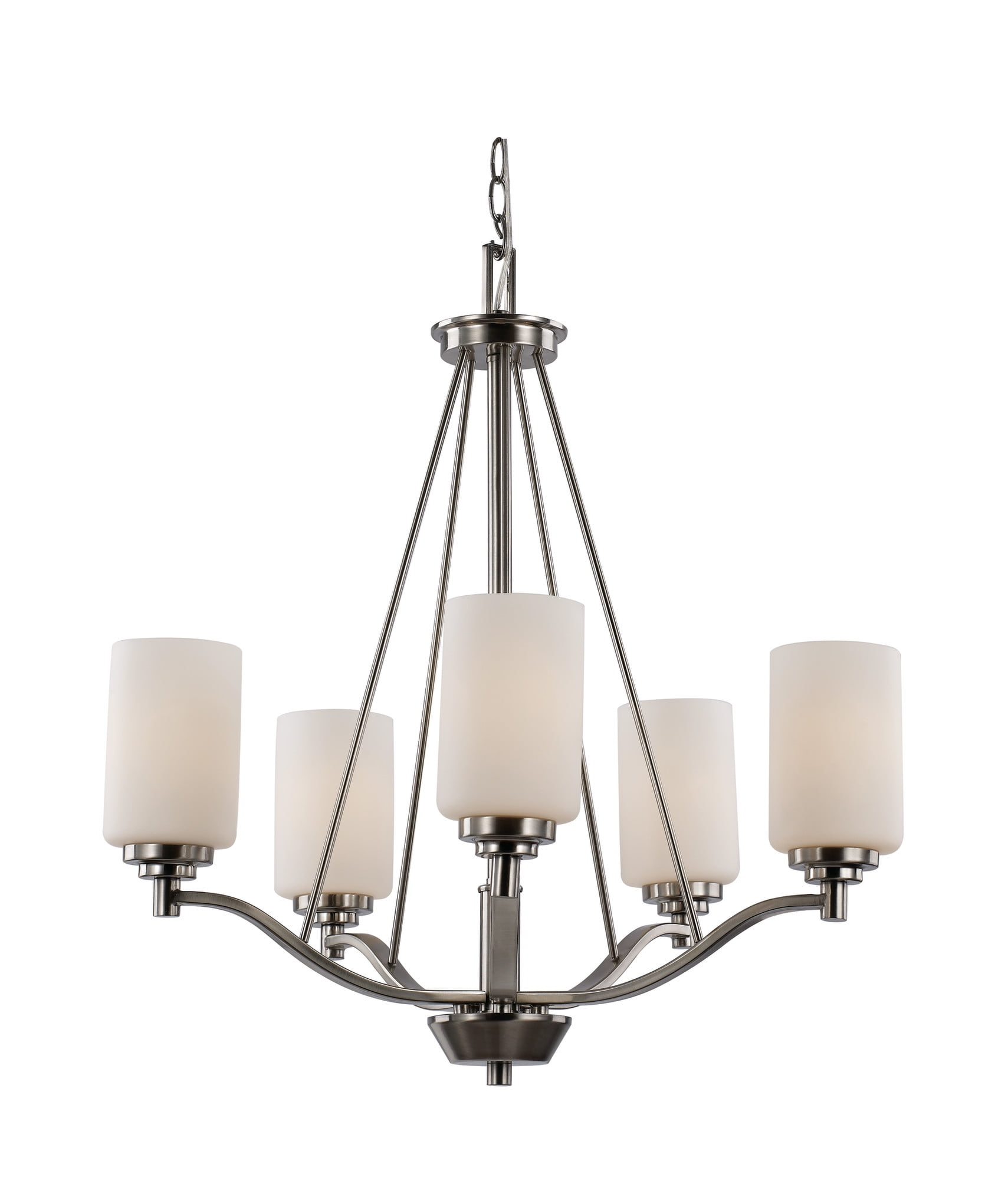 Trans Globe Lighting 70525 Mod Pod 5 Light 25" Wide Chandelier - Nickel