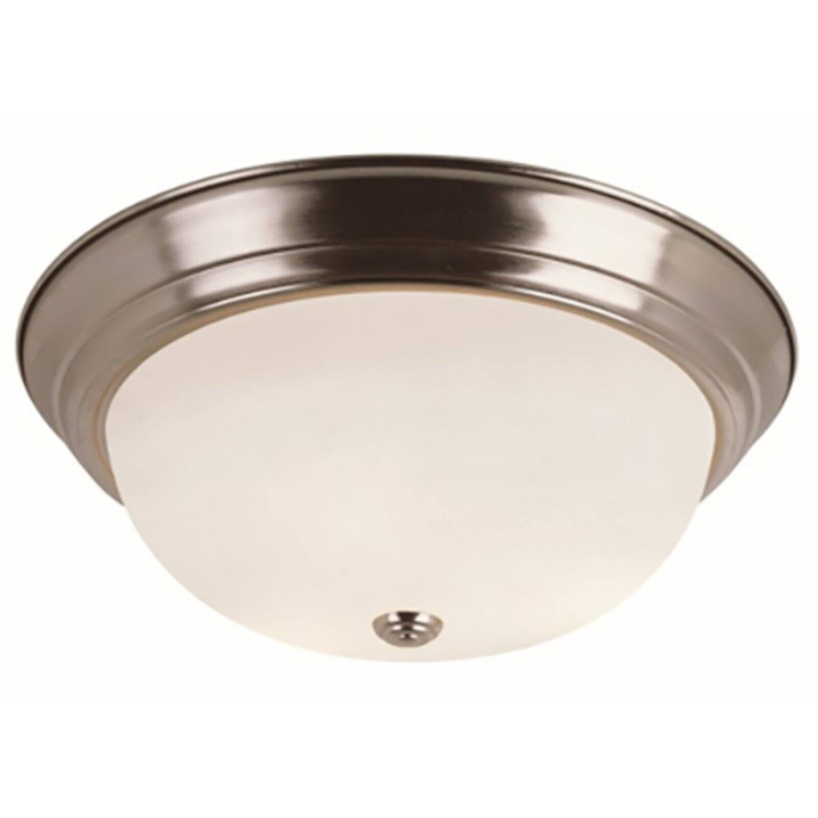 Trans Globe Lighting 13719 3 Light 15" Flush Mount Round Ceiling Fixture - Nickel