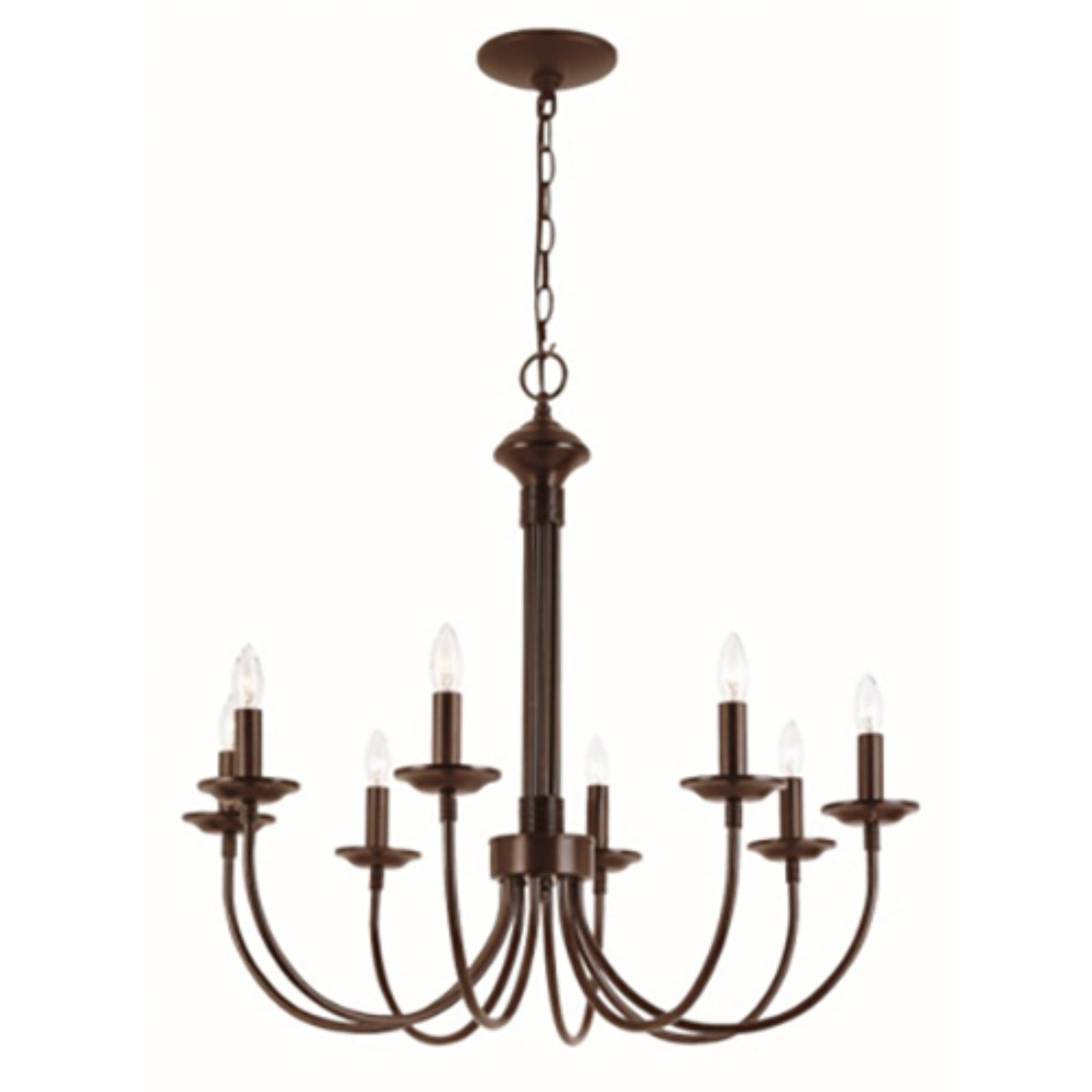 Trans Globe Lighting - Four Light Chandelier-Brushed Nickel Finish