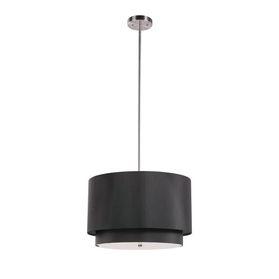 Trans Globe Lighting Pnd-802 Three Light Double Shade Pendant From The Young And Hip