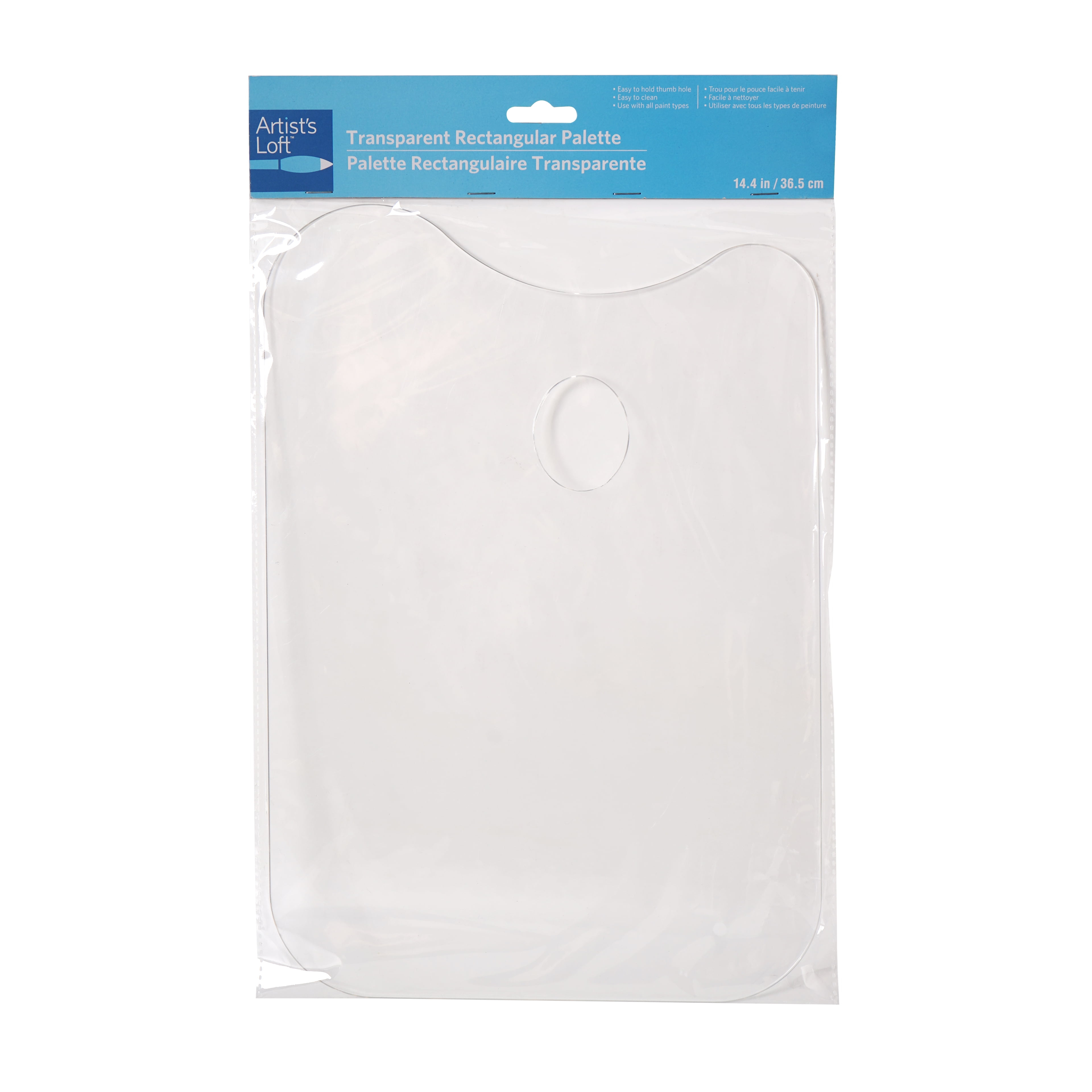 Transparent Rectangular Palette by Artist's Loft™ 14.4" - Clear - Acrylic