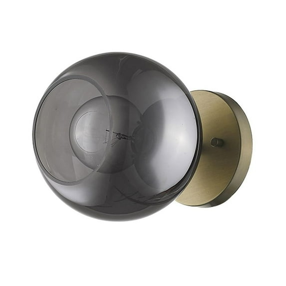 Trend Lighting TW40039AB Lunette 1-Light Aged Brass Sconce