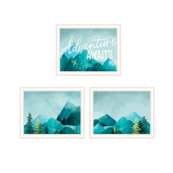 Trendy Decor 4U "Adventure Awaits, Don’t Just Stand There!" Framed Wall Art for Living Room, Wall Art Print for Home Decor, Bedroom Wall Art by House Fenway