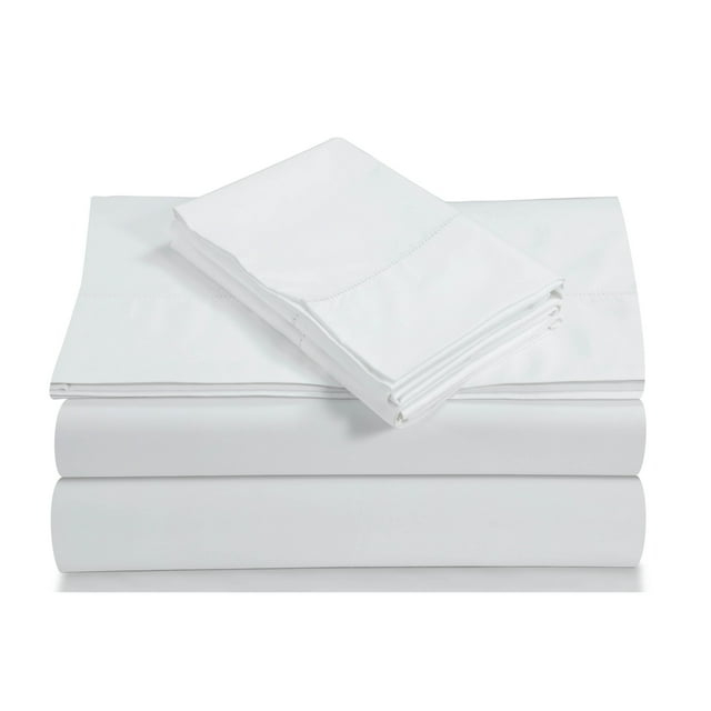 Tribeca Living Egyptian Cotton 800 Thread Count Deep Pocket Bed Sheet Set White Queen Egyptian Cotton Modern & Contemporary, Casual