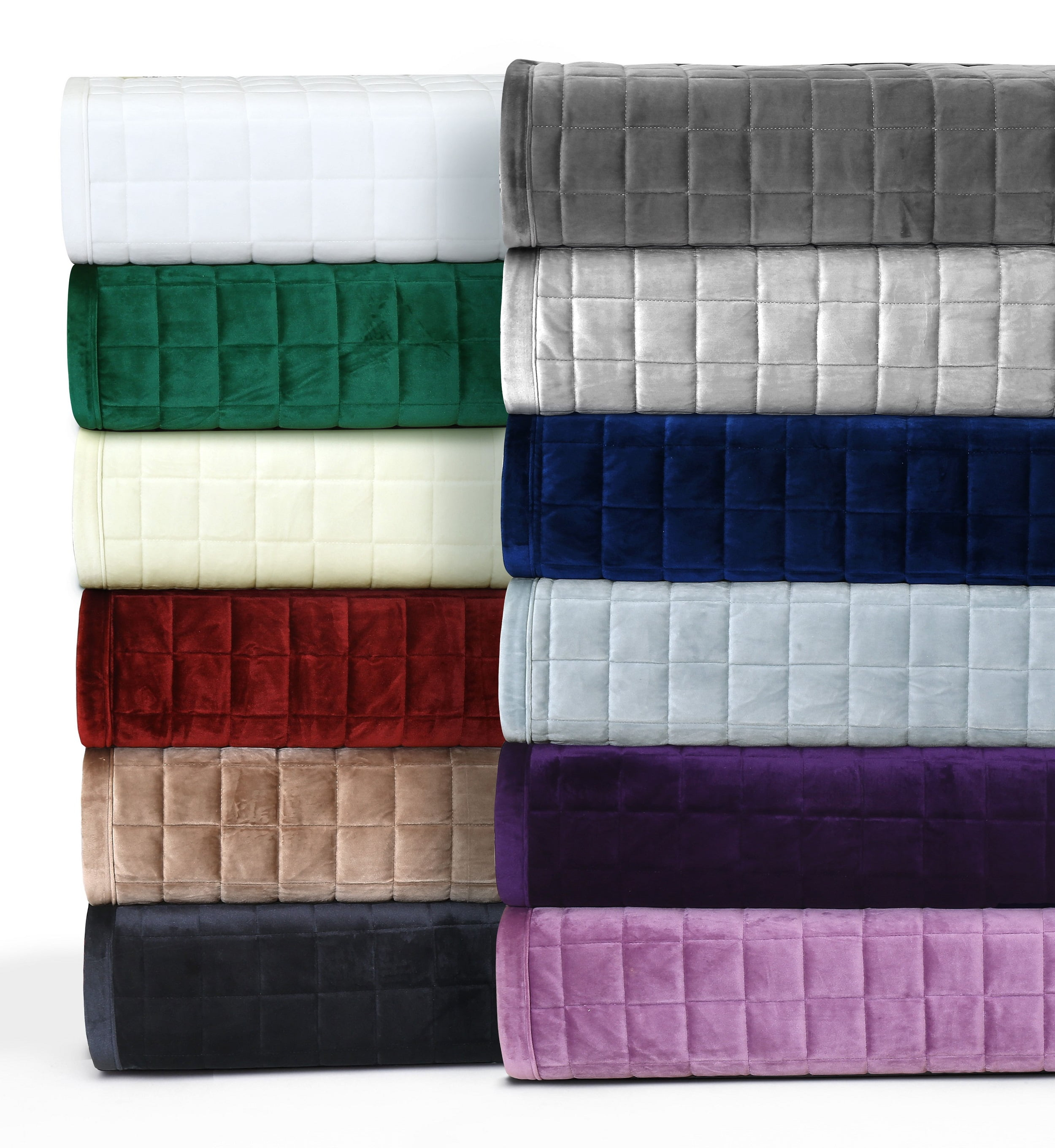 Tribeca Living Florence Velvet Oversized Solid Quilt Set King Taupe