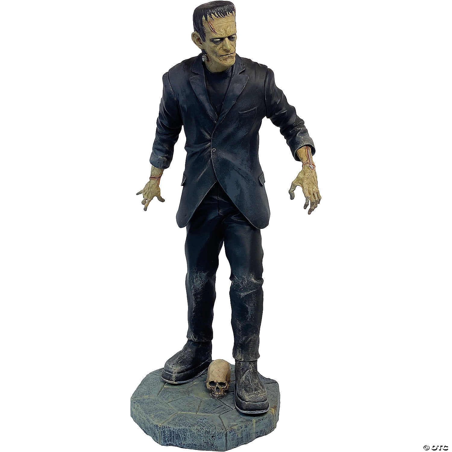 Trick or Treat Studios Universal Monsters Frankenstein Statue Halloween Decoration - 15 in - Black