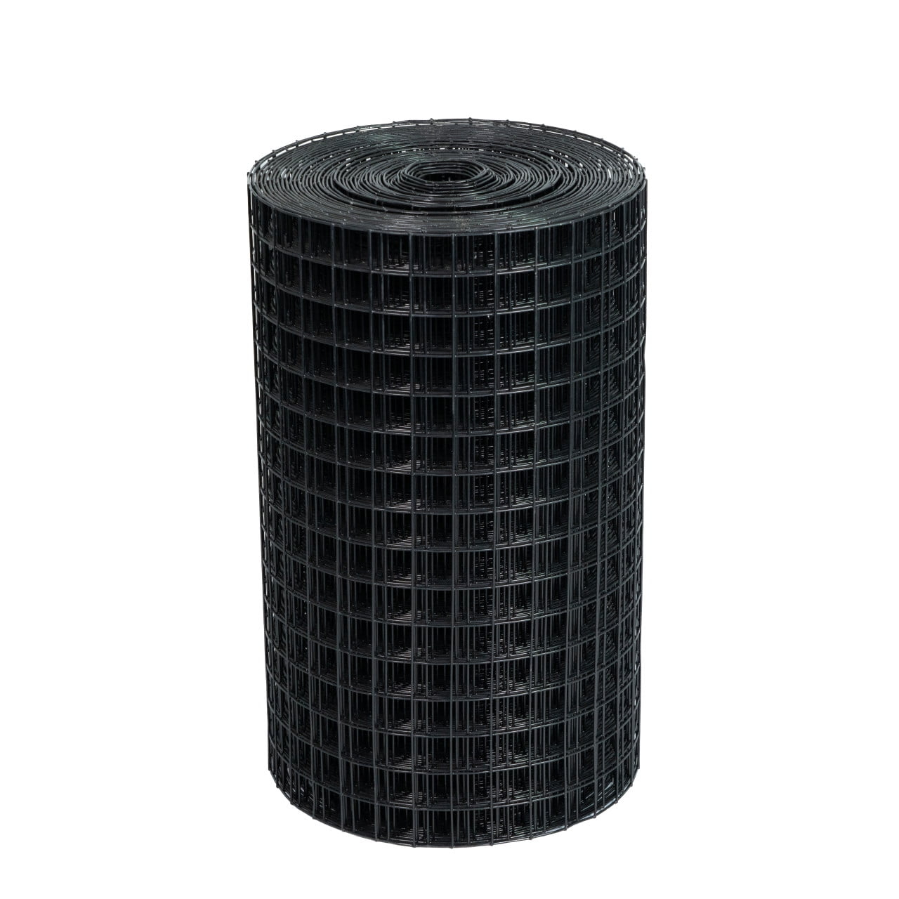 Trident Fence 3' x 100' 14ga. Welded Wire Fence Roll Black PVC Coated - 2" x 2" Mesh