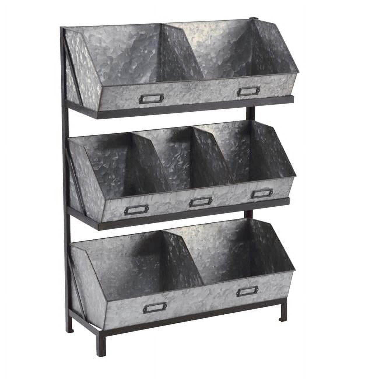 Tripar Industrial Bin Organizer/Display - Metal
