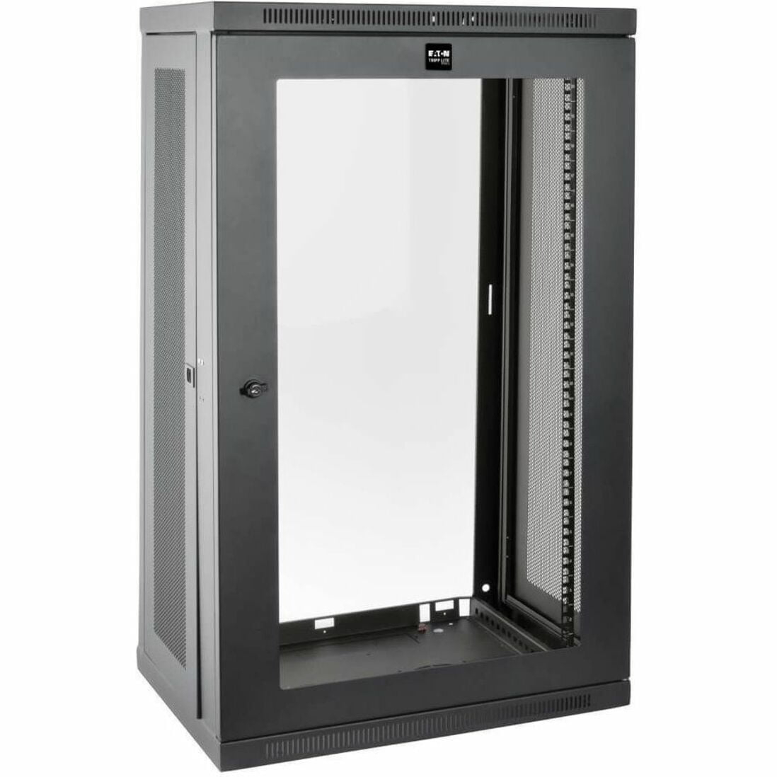 Eaton Tripp Lite Series 21U Wall Mount Rack Enclosure Server Cabinet w/Acrylic Door - Rack cabinet - wall mountable - black - 21U - 19"