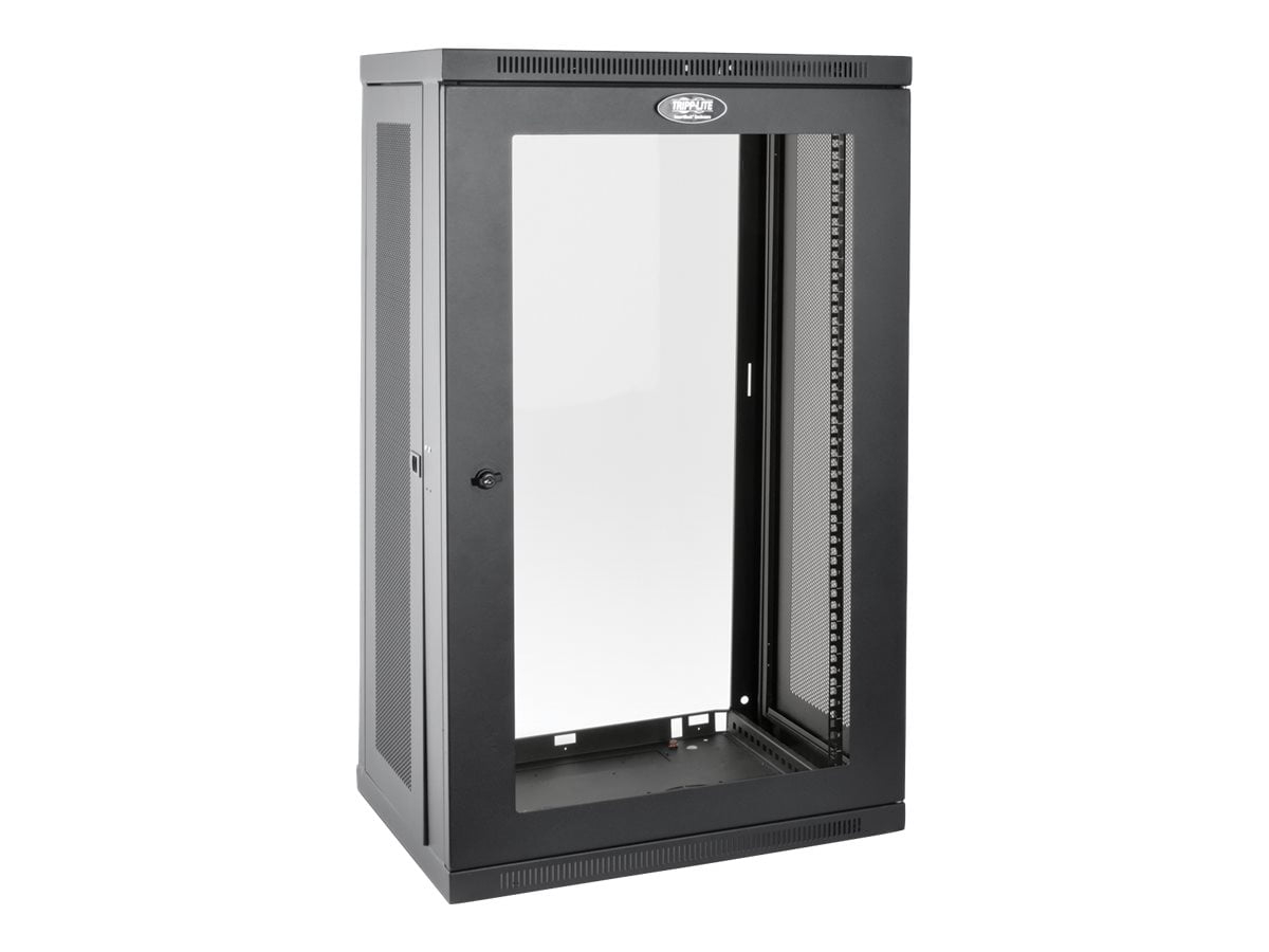 Eaton Tripp Lite Series 21U Wall Mount Rack Enclosure Server Cabinet w/Acrylic Door - Rack cabinet - wall mountable - black - 21U - 19"