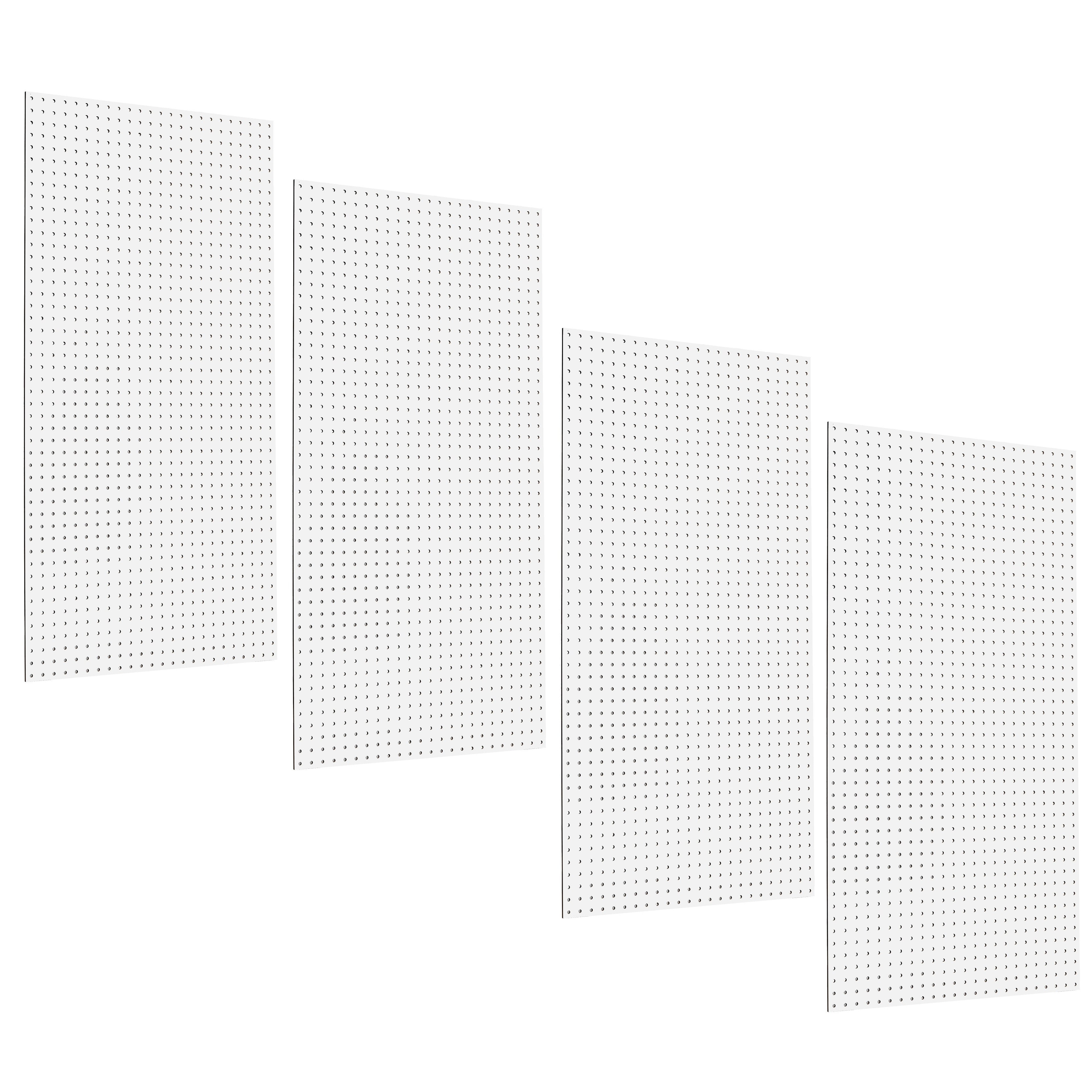 Triton Products 24inch x 48inch White Tempered Wood Pegboards 4 Pack