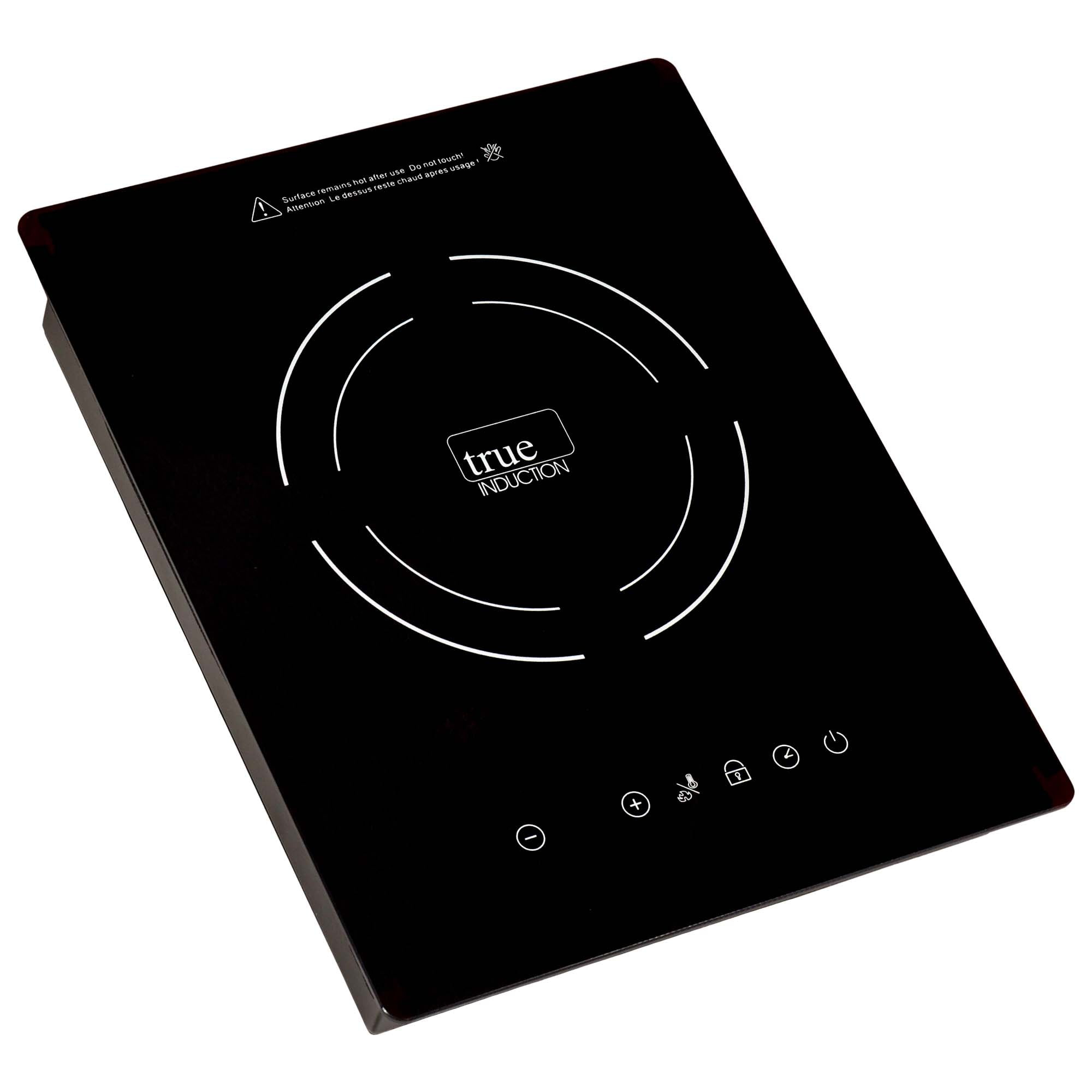 True Induction TI-1B Built-In UL858 Certified, 12-inch Single Induction Cooktop 1750W Glass-Ceramic Top