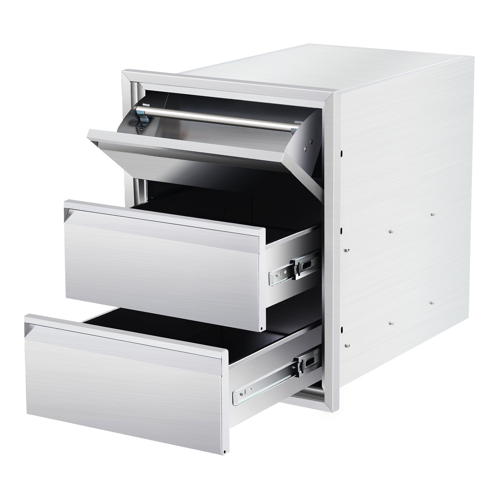 Tuekys Stainless Steel Paper Towel Holder Drawer Cabinet