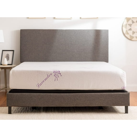 Tulo by Mattress Firm 10" Memory Foam Lavender Mattress in a Box, Pressure Relief, King